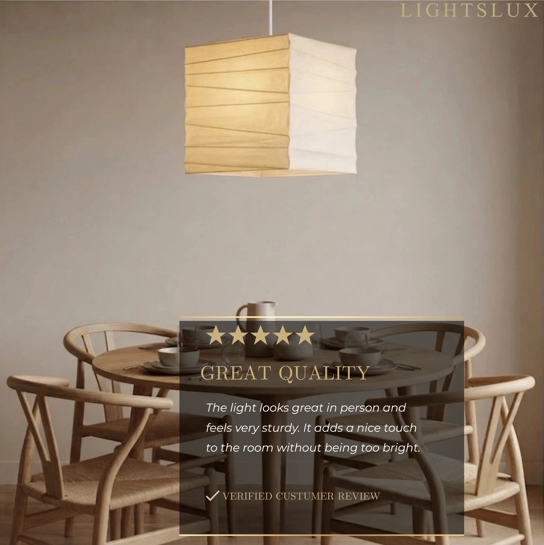 Zenno Wabi-sabi Lantern Pendant Light——Ambient Light For Dining & Study