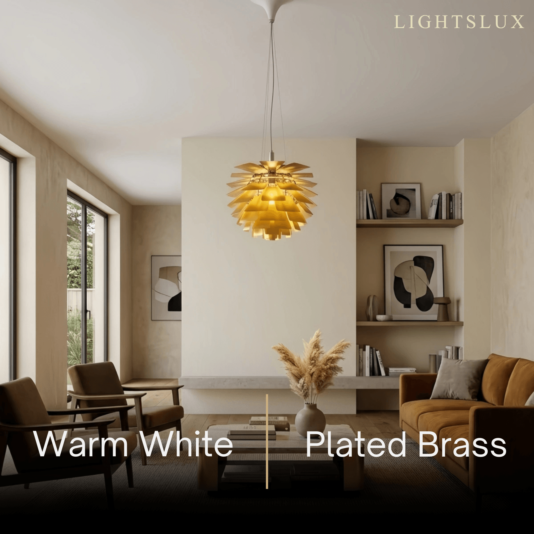 Vivara Nordic Aluminum Pendant Light — Pinecone Design Siver/White/Black for Dining Room