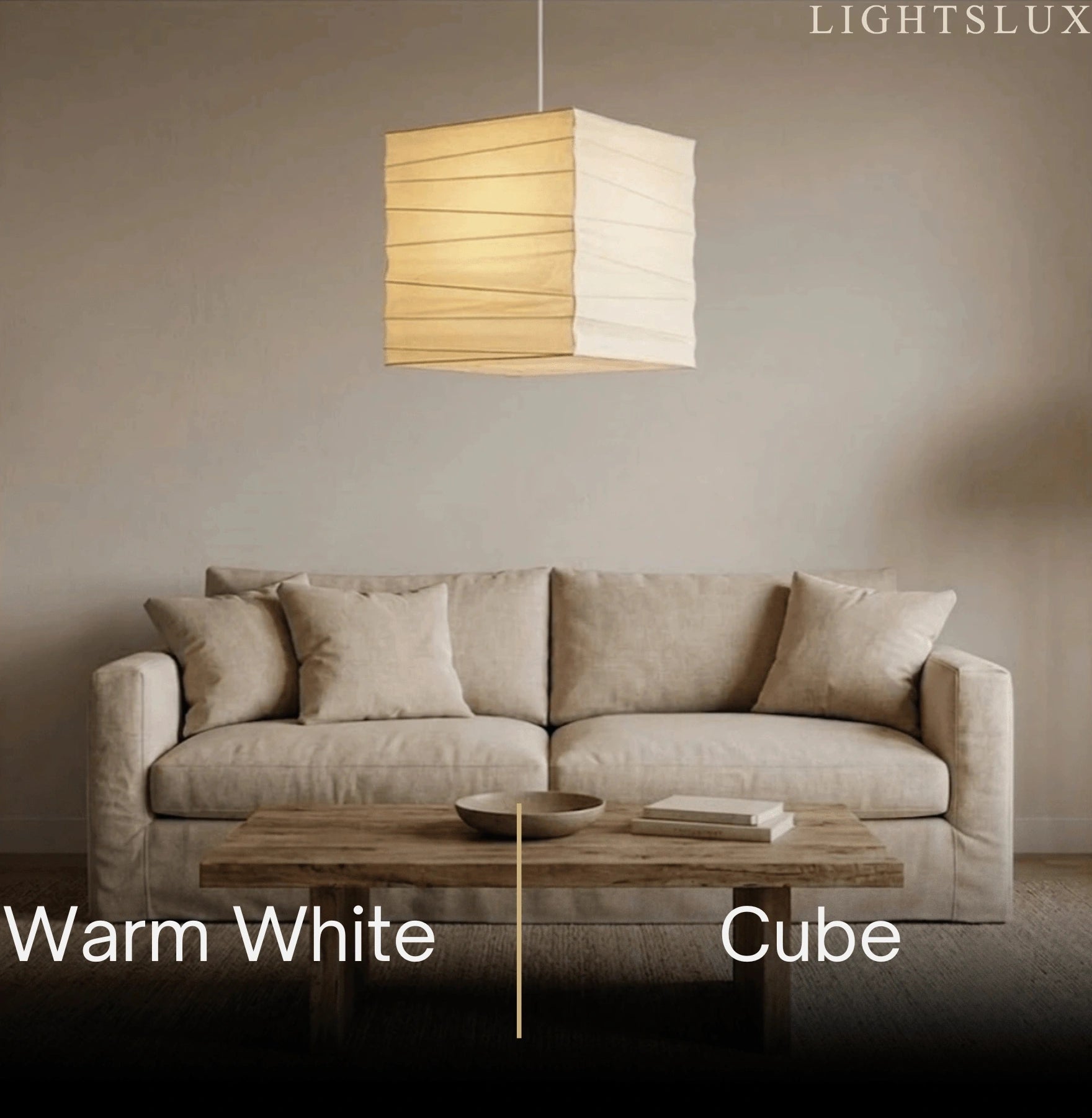 Zenno Wabi-sabi Lantern Pendant Light——Ambient Light For Dining & Study