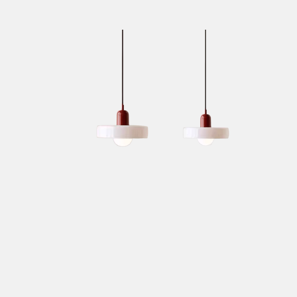 Morandia Nordic Pendant Light - Round Glass Shade for Living/Dining Room