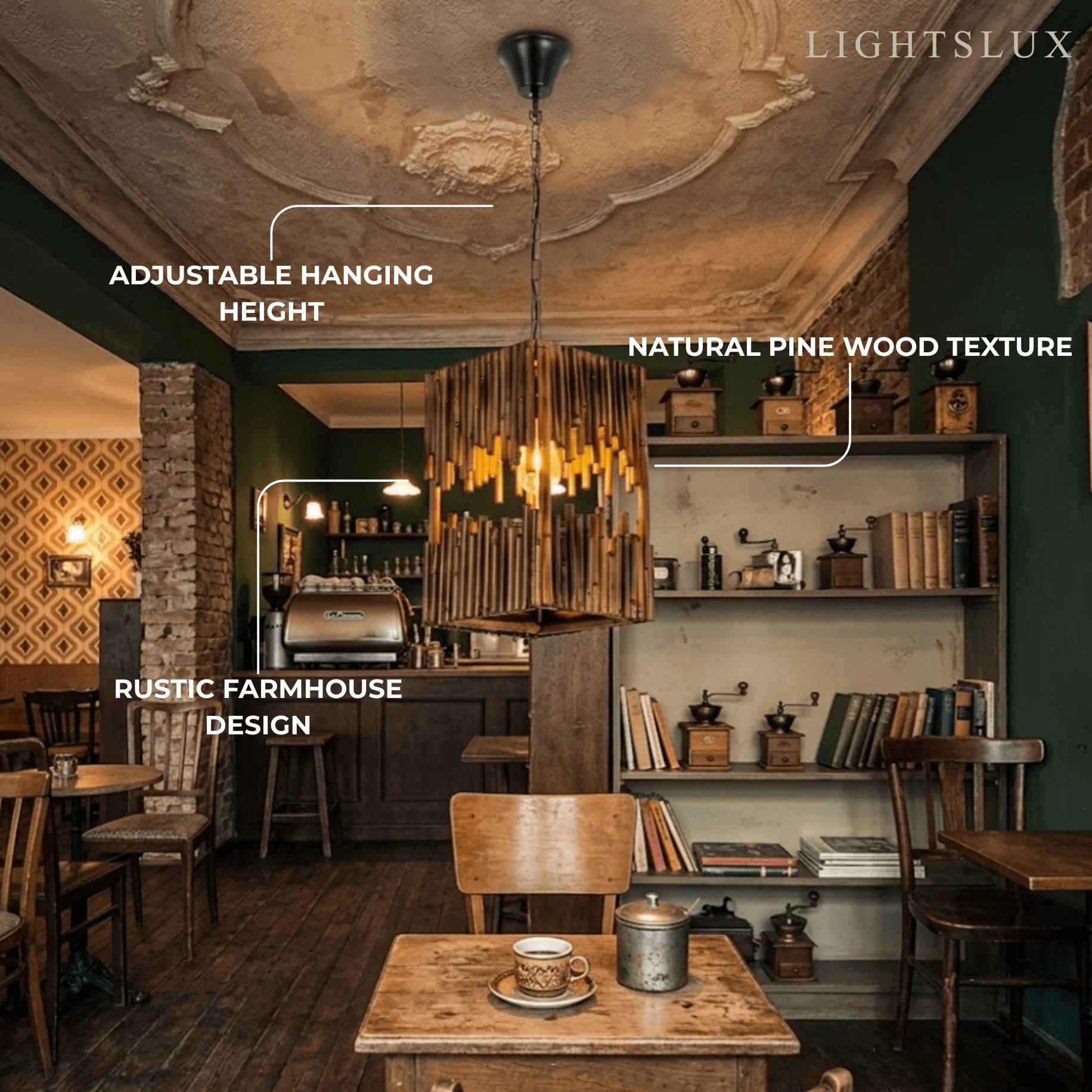 Irondale Vintage Rectangular Pendant Light