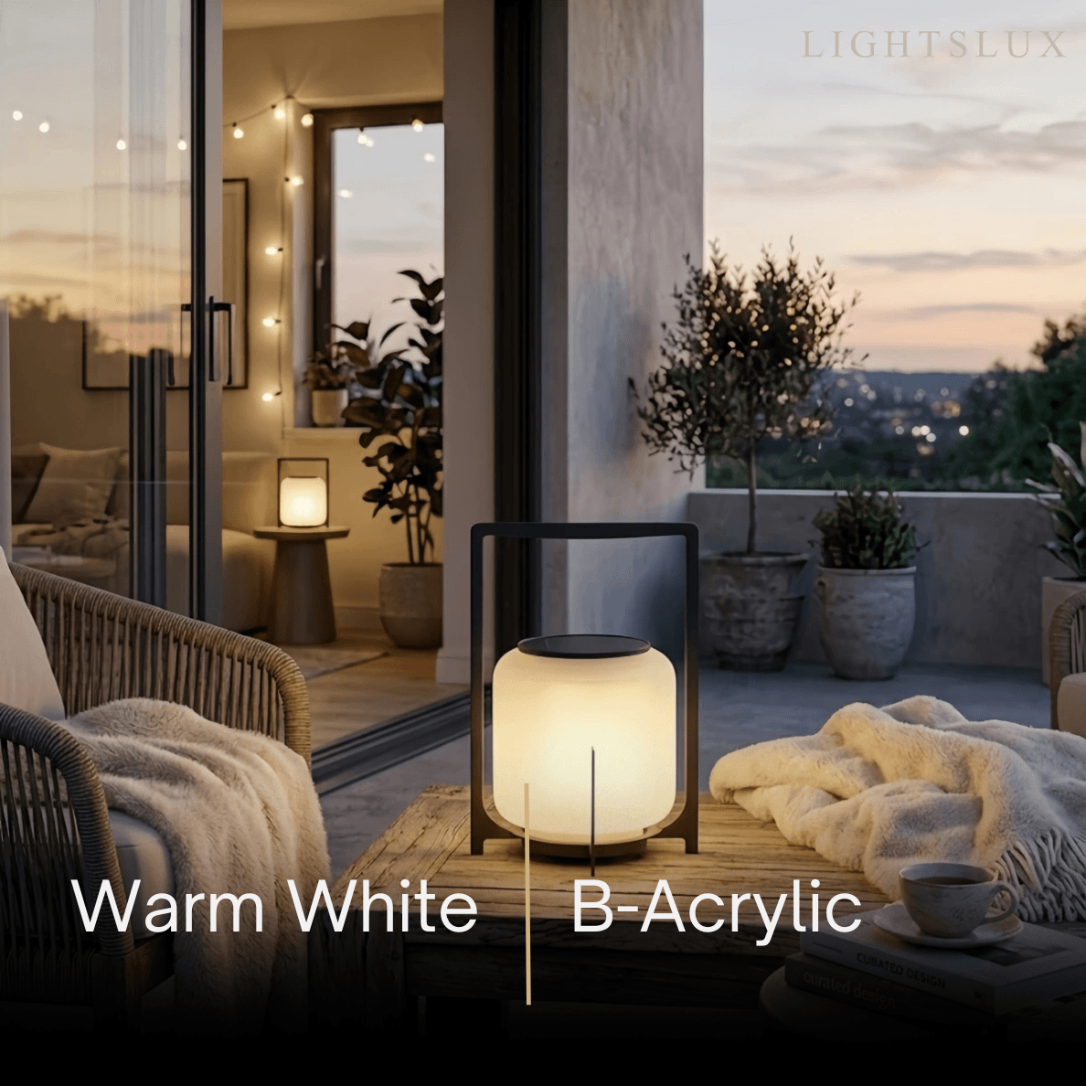 Lunara Modern Outdoor Solar Floor Lamp