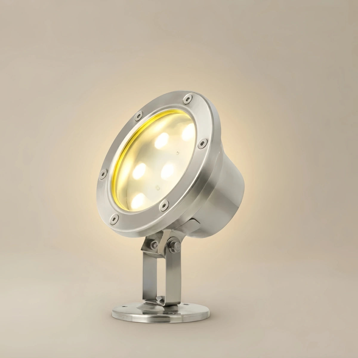 Irondale Modern Pathway Lights - Silver Metal & Glass Irregular Design for Path