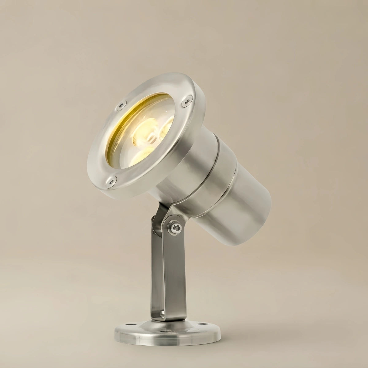 Irondale Modern Pathway Lights - Silver Metal & Glass Irregular Design for Path
