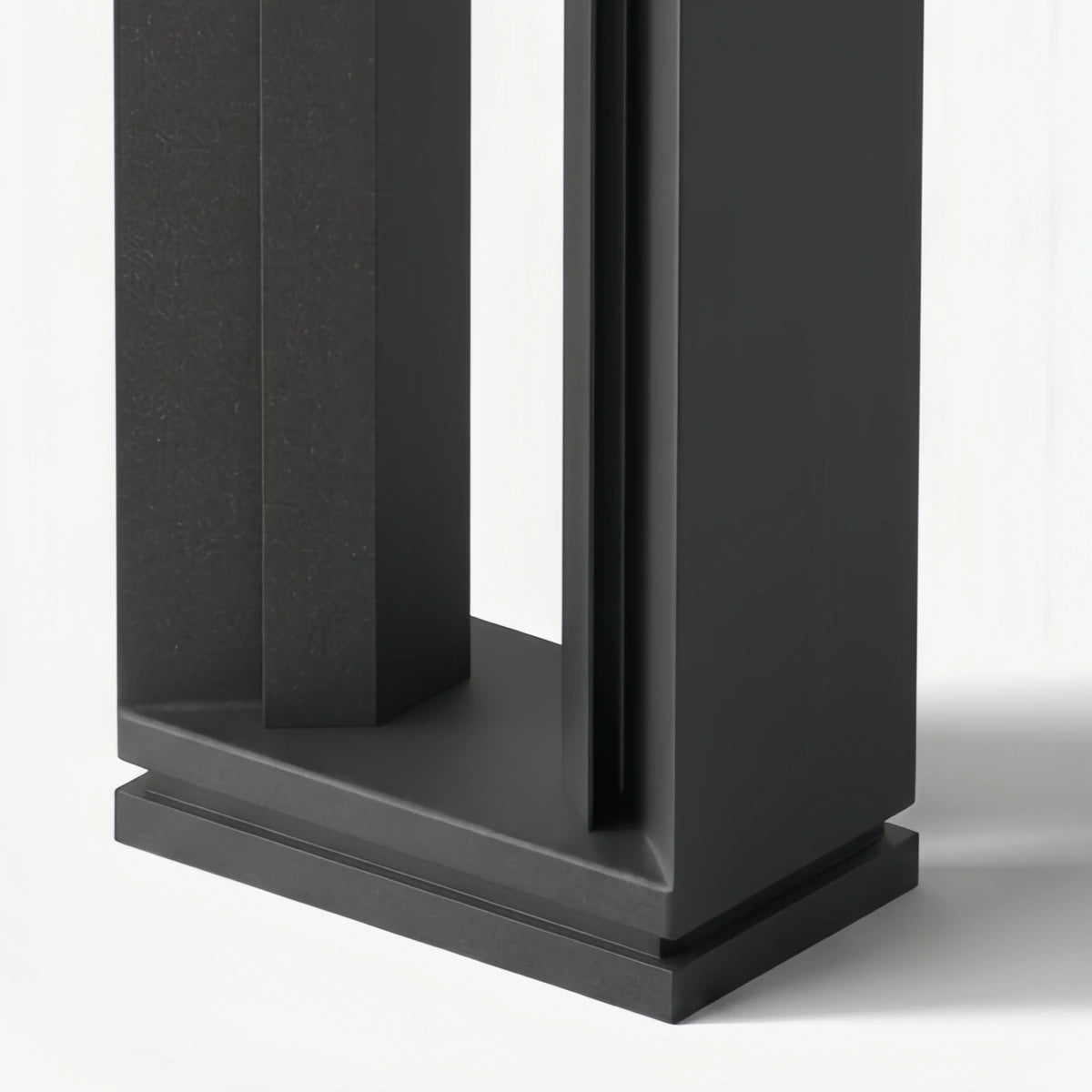Arcato Modern Rectangular Pathway Light - Black Metal/Acrylic for Garden Paths