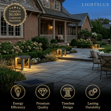 Modern Square Solar Floor Lamp