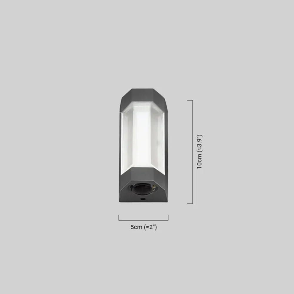 Arcato Nordic Outdoor Wall Lamp – White/Black Acrylic Light for Courtyard/Patio