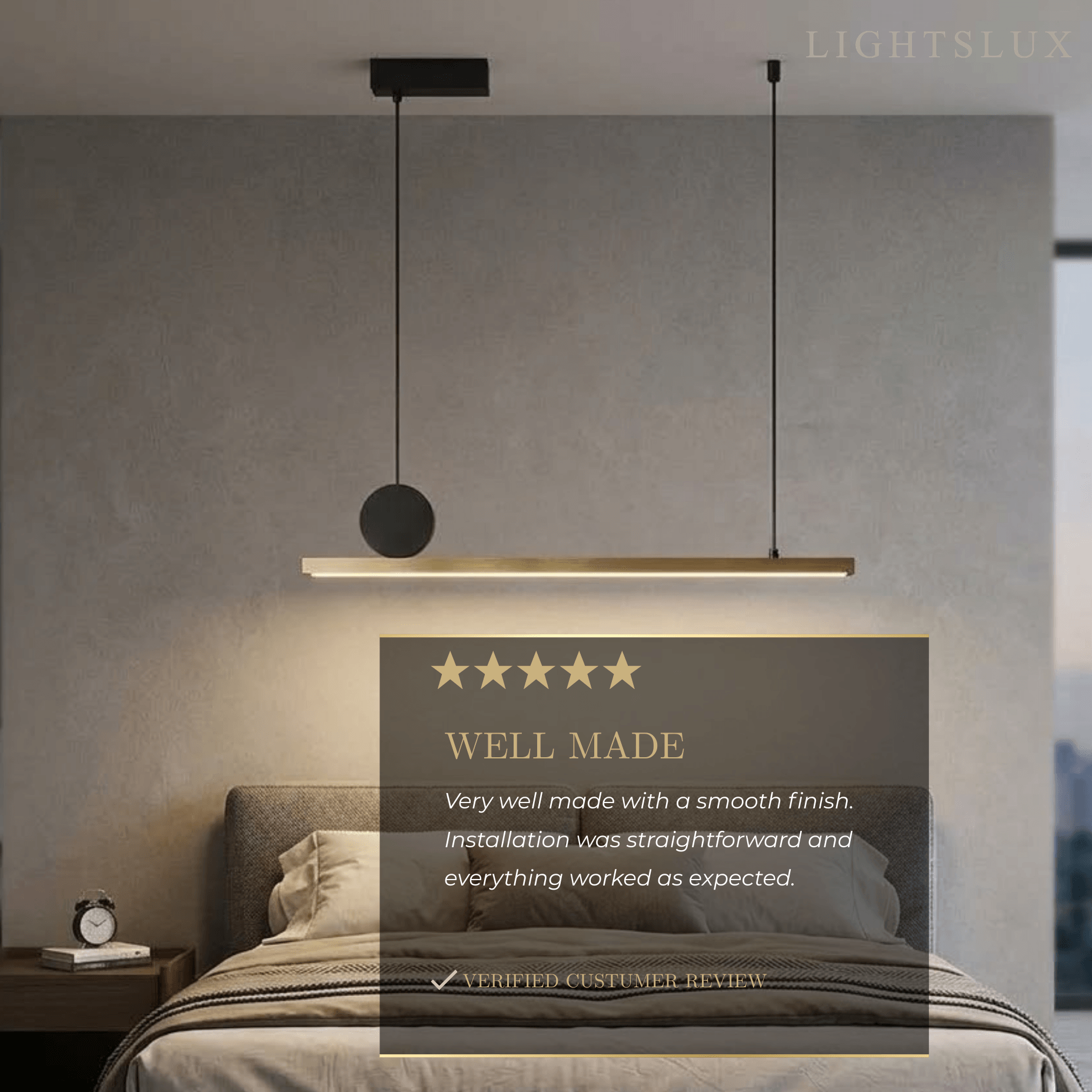 Arcato Modern Dimmable Pendant Light