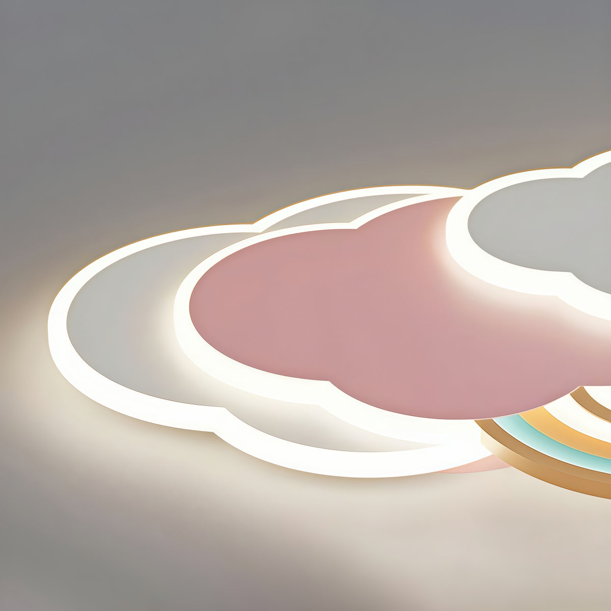 Vivara Cartoon Cloud-Shaped LED Flush Mount Ceiling Light – Kids Room Lamp