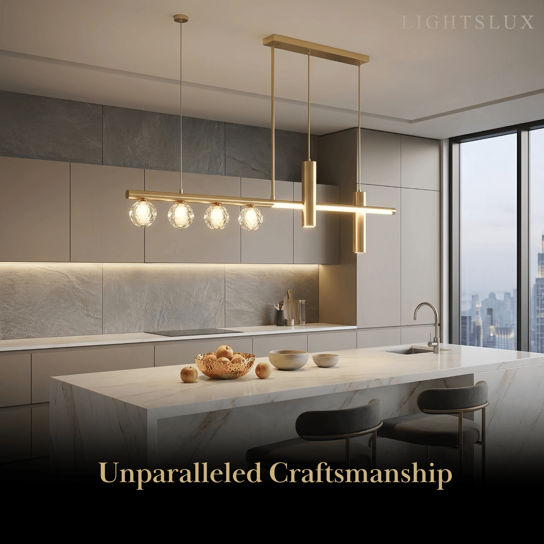 Excelis Modern Crystal Pendant Light