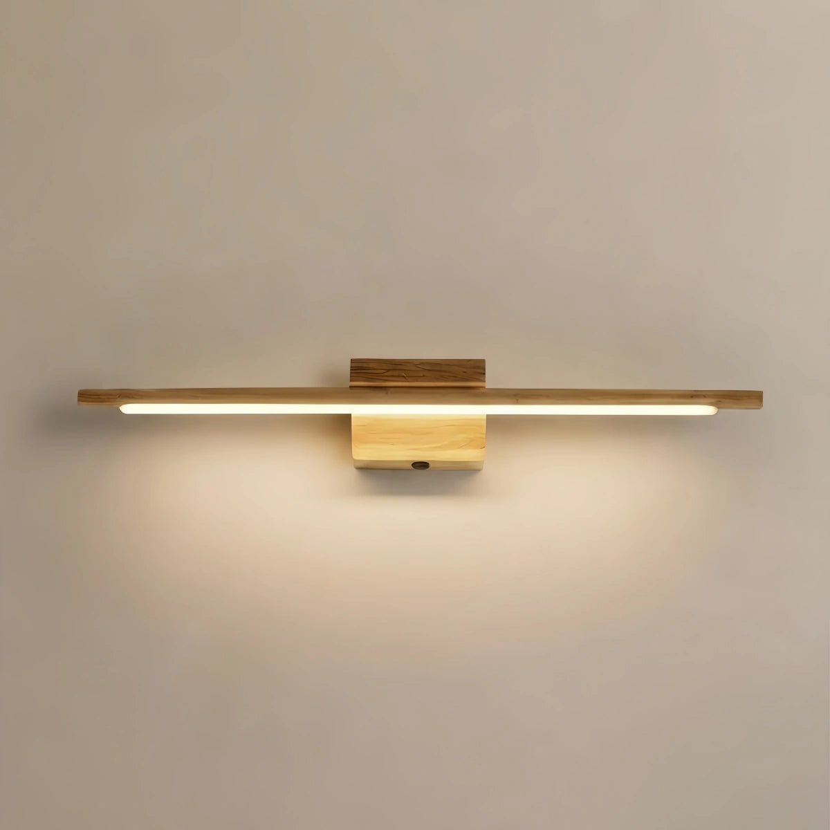 Arcato Minimalist Wood & Acrylic Wall Lamp - Linear Design for Bedroom