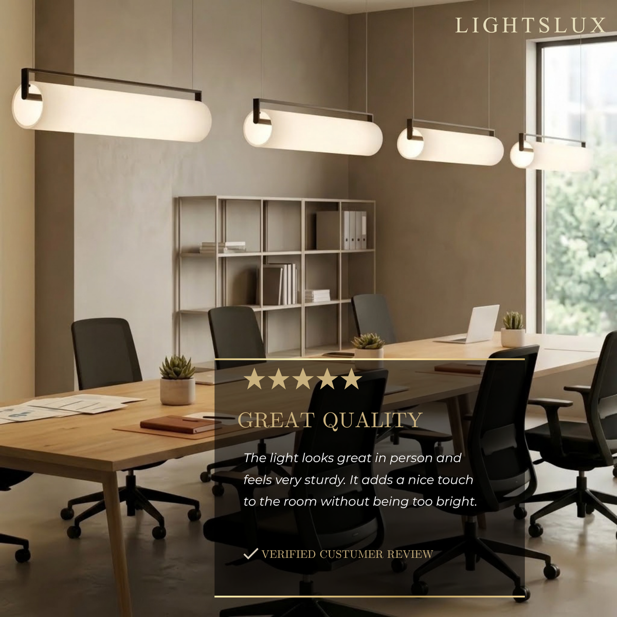 Pendant Light – Cylindrical Metal & Acrylic Fixture for Dining Room