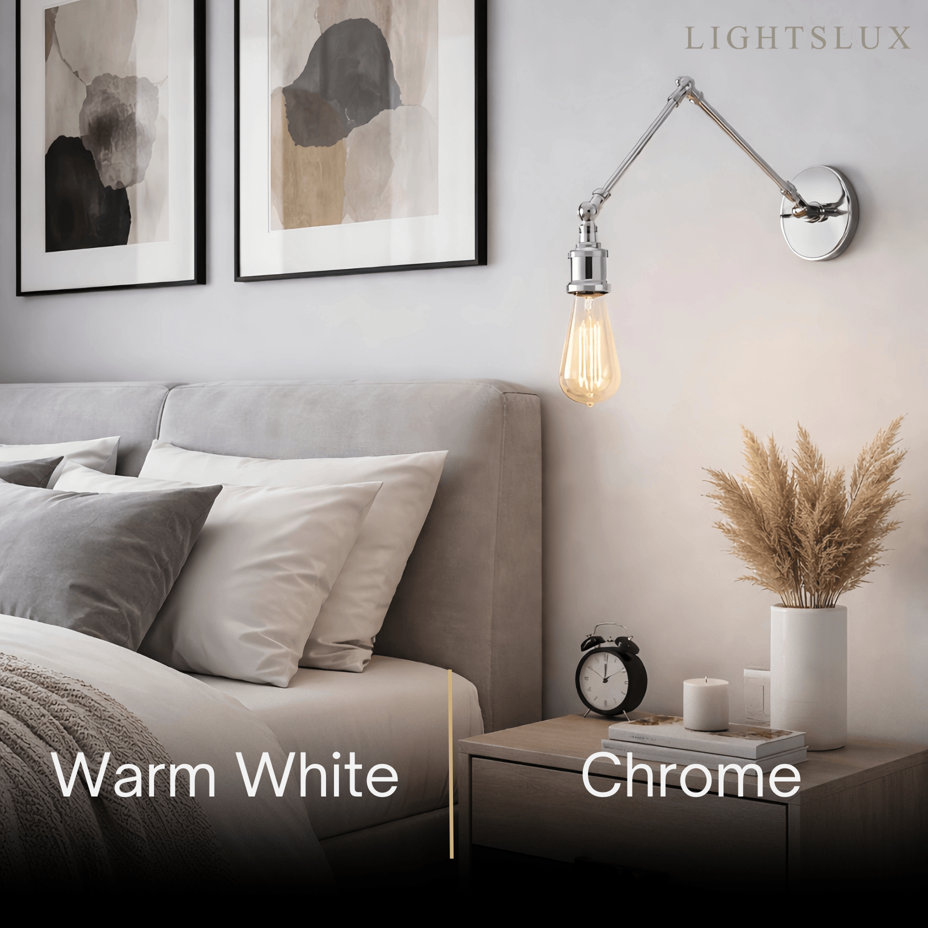 Vintage Minimalist Wall Lamp – Adjustable Tapered Metal