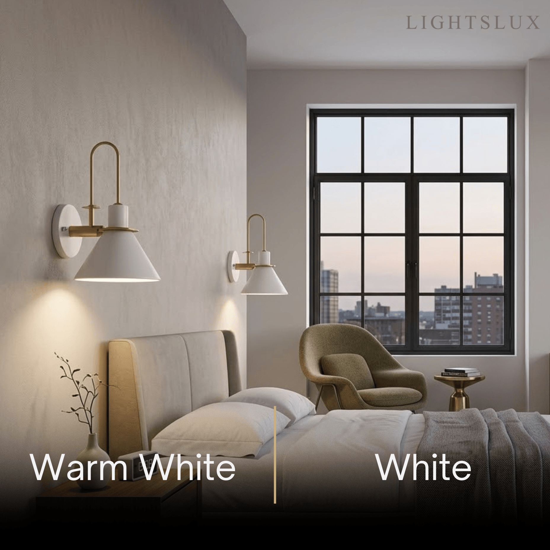 Irondale Nordic Conical Wall Lamp - Metal for Living Room/Bedroom