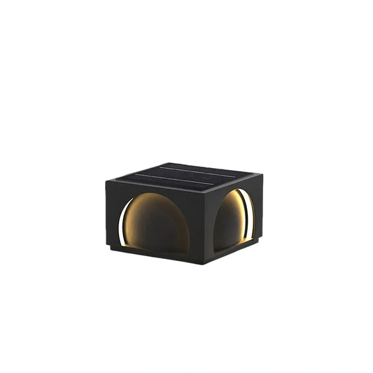 Modern Metal Outdoor Solar Pillar Lights