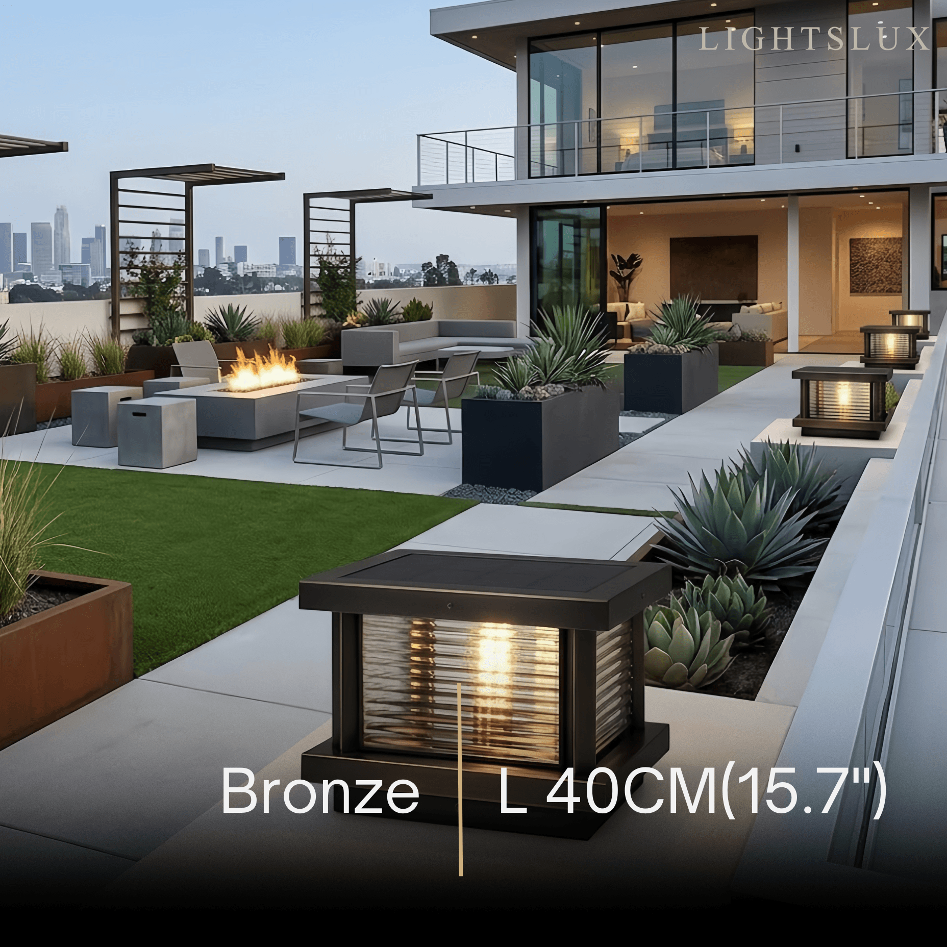 Arcato Modern Square Pillar Light