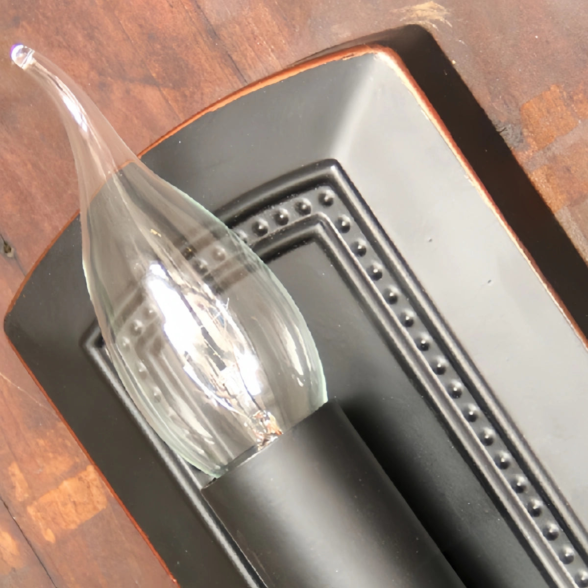 Easter Black Candle Metal Wall Lamp Corridor