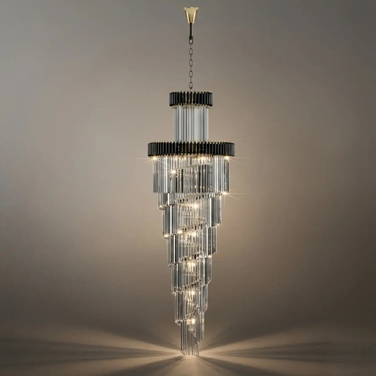 Excelis_Luxury_Cone_Crystal_Chandelier