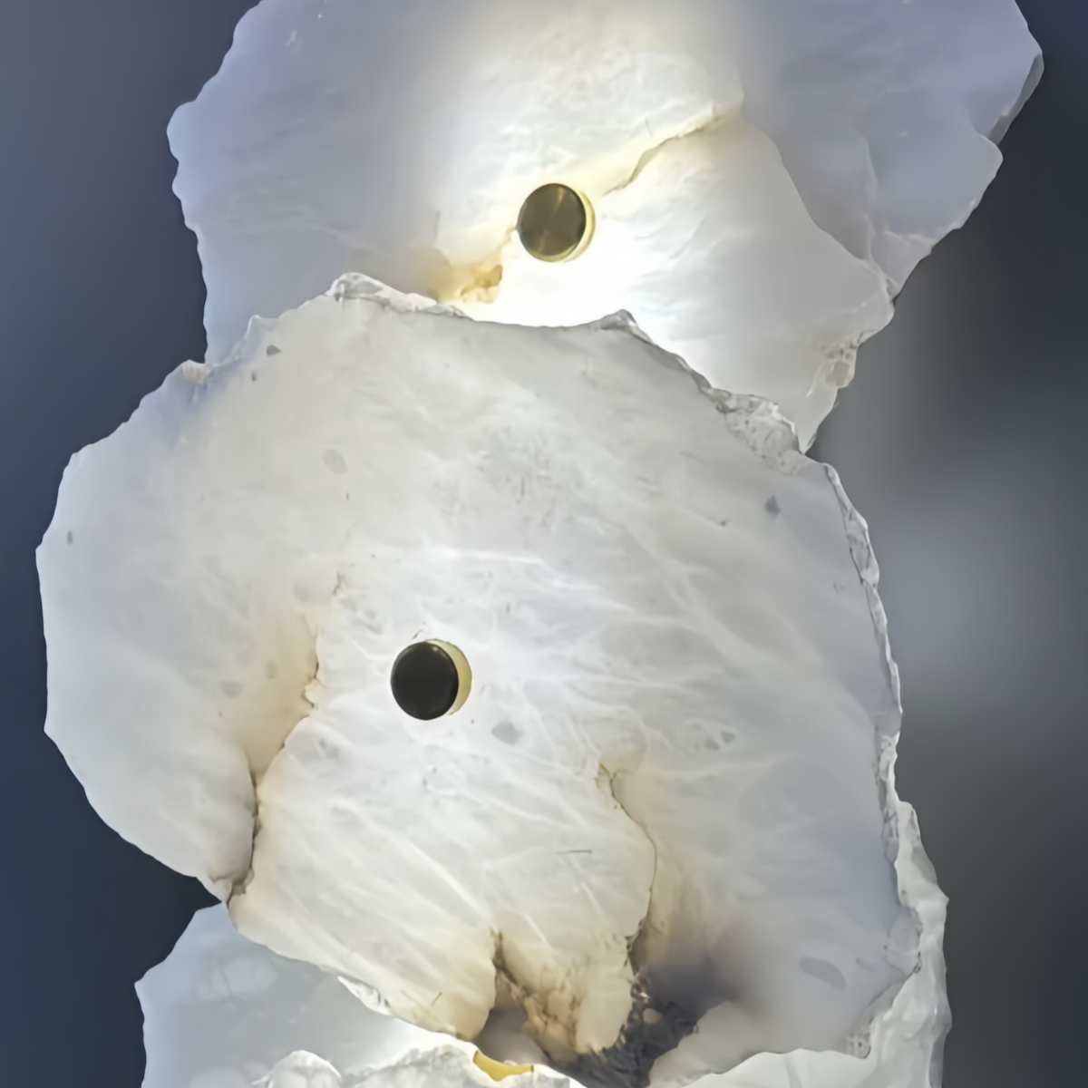 Excelis Royal Alabaster Petal Wall Sconce for Living Room