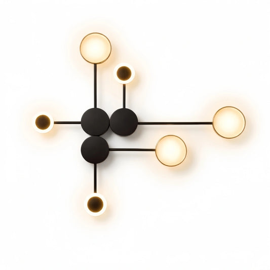 Minimalist Link Linear Node Wall Light – Glowing Dots for Modern Interiors