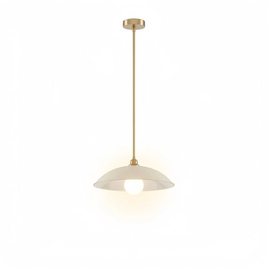 Sandora Modern Alabaster Dome Pendant – Brushed Gold Frame Soft Inviting Glow Kitchen Island