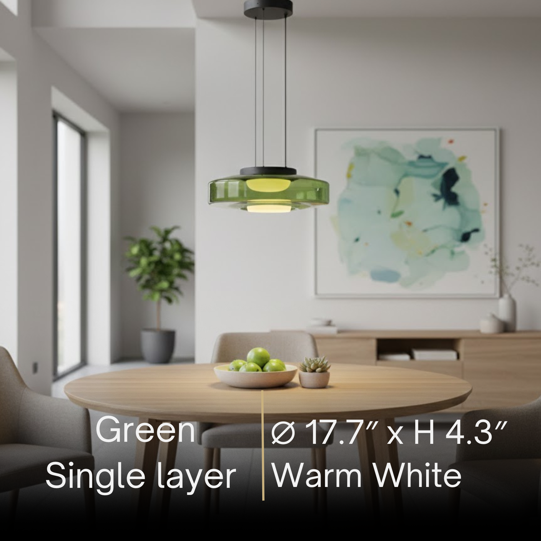 Modern Glass Pendant Light