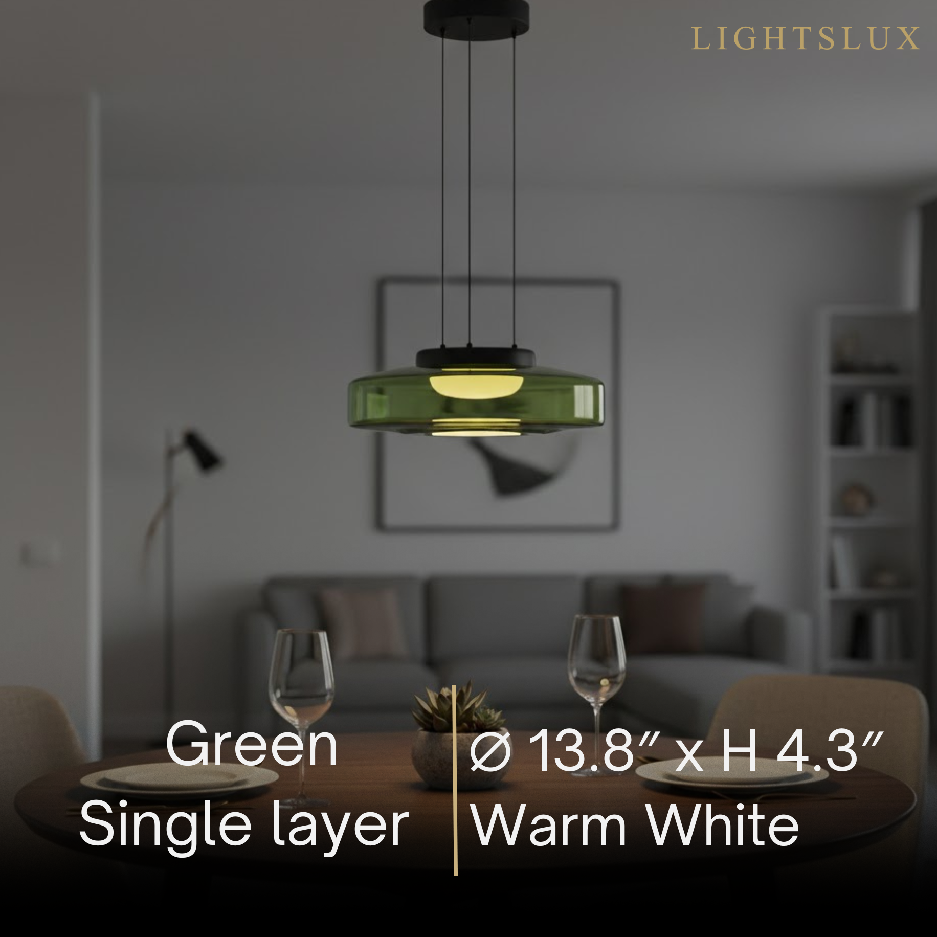 Modern Glass Pendant Light