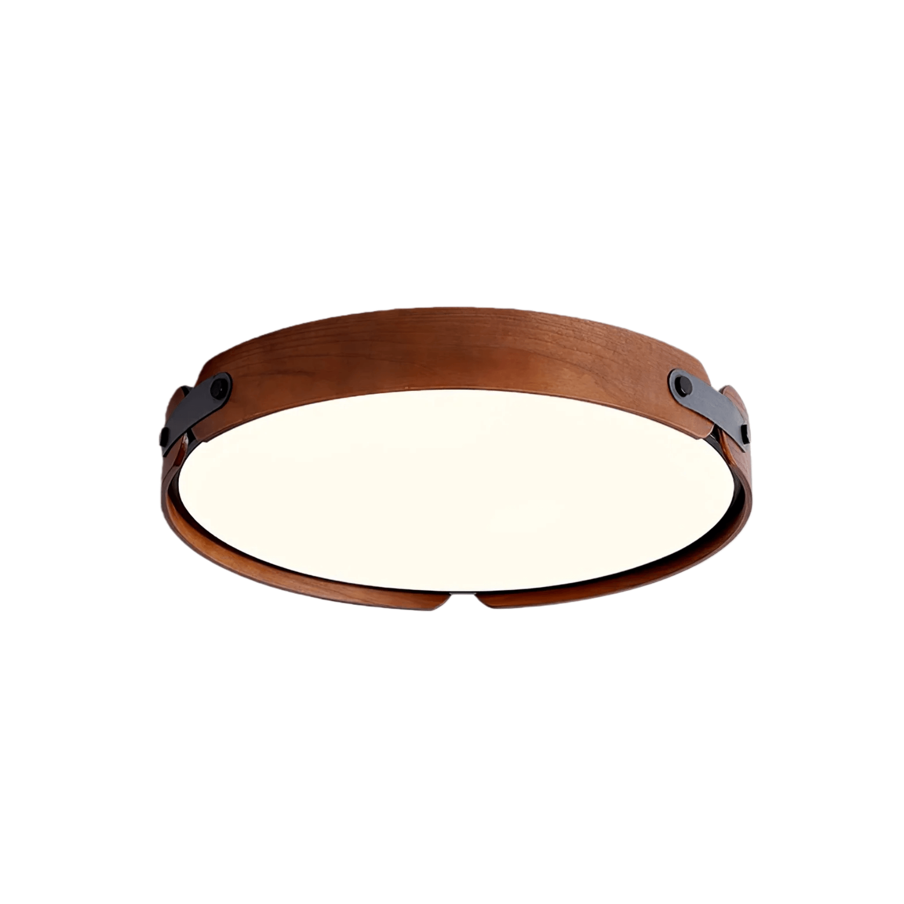 Wabi-Sabi Wood Ceiling Light – Modern LED Flush Mount Lamp
