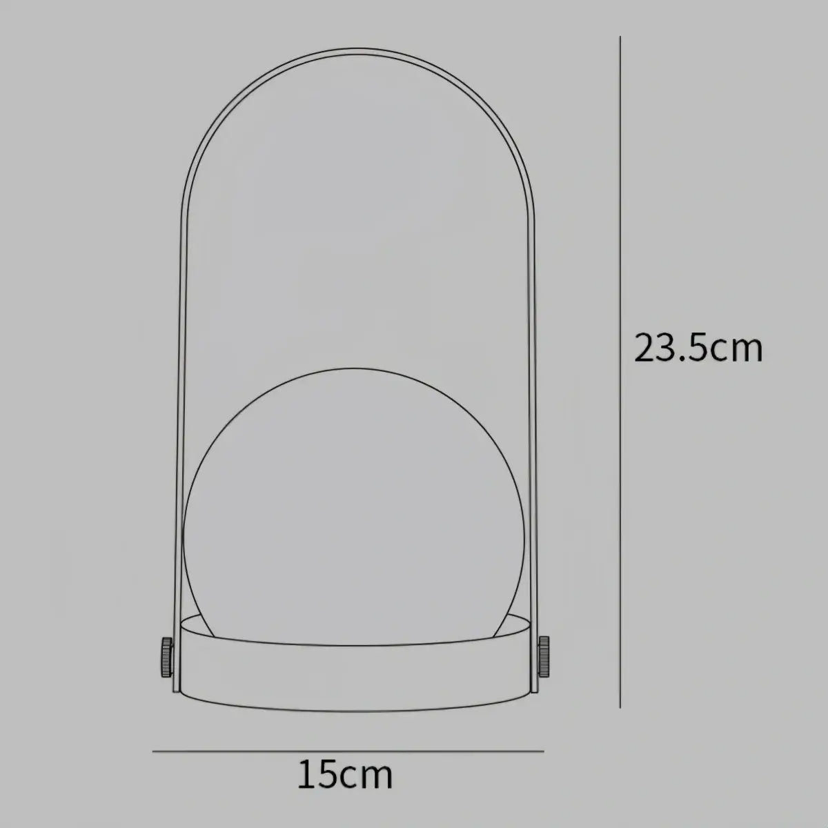 Modern Portable Table Lamp – LED Glass Lantern Light