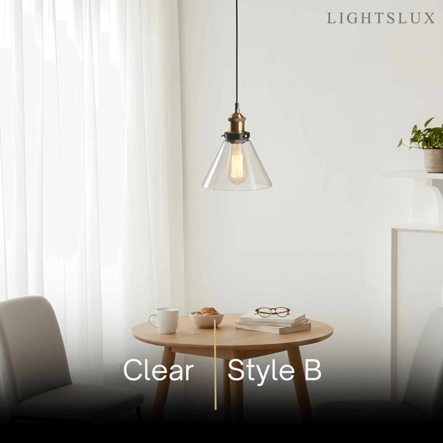 Irondale Industrial Glass Pendant Light