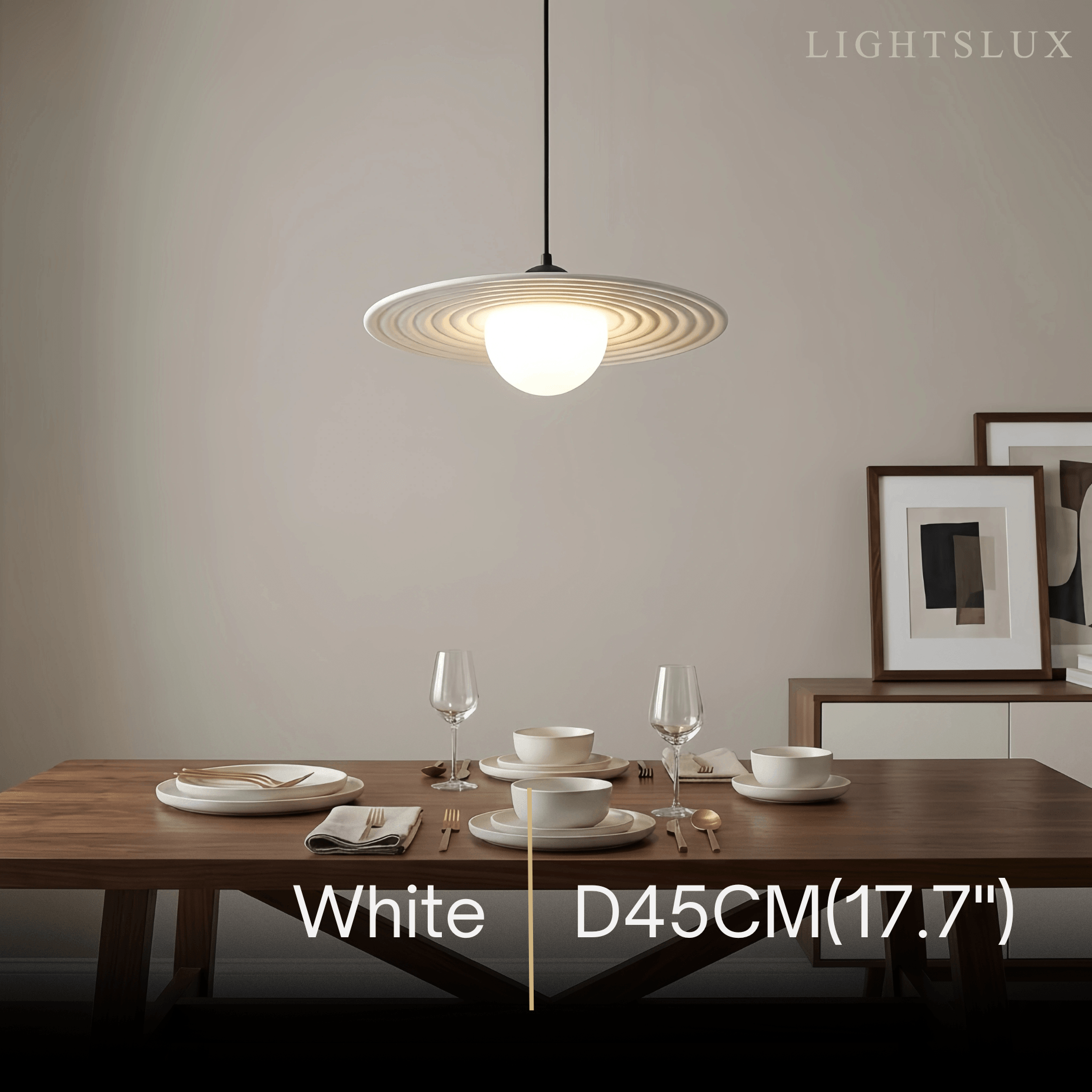 Arcato Modern Black/White Pendant Light