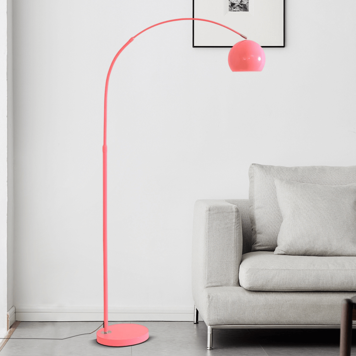 Nordic Floor Lamp - Metal in Black/Blue/Gold/Pink