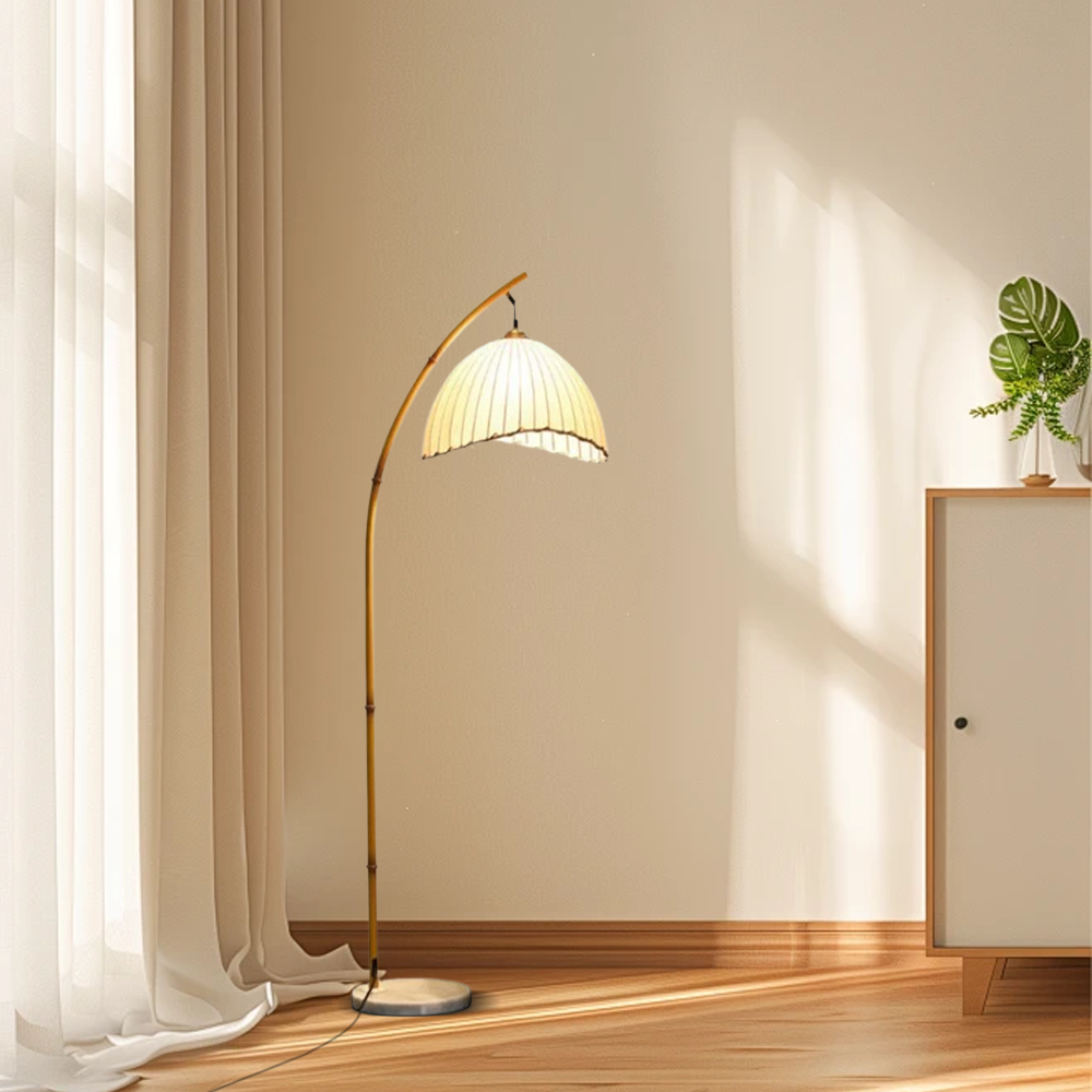 Natural Beige Floor Lamp