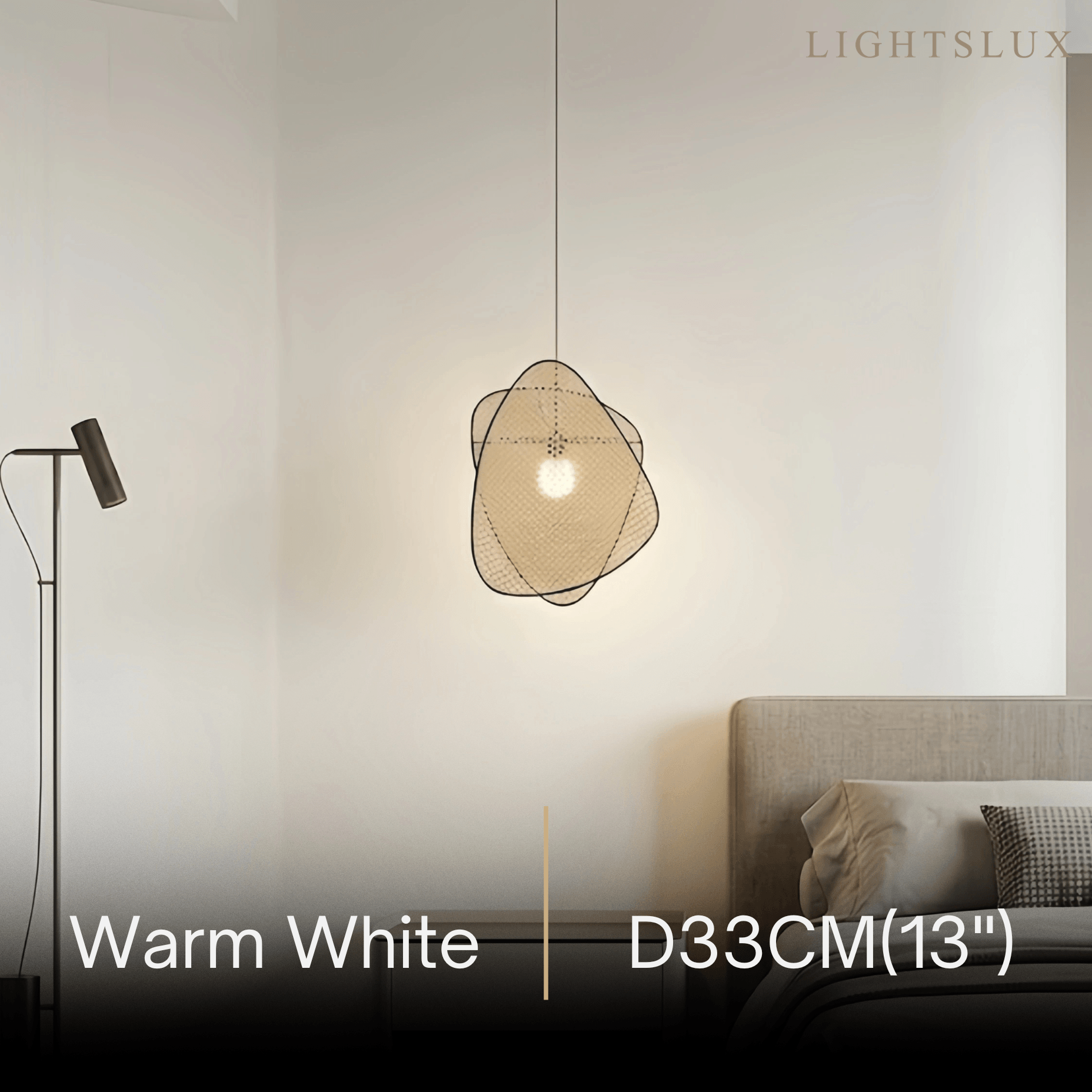Pendant Light — Rattan & Willow Weave Dimensions