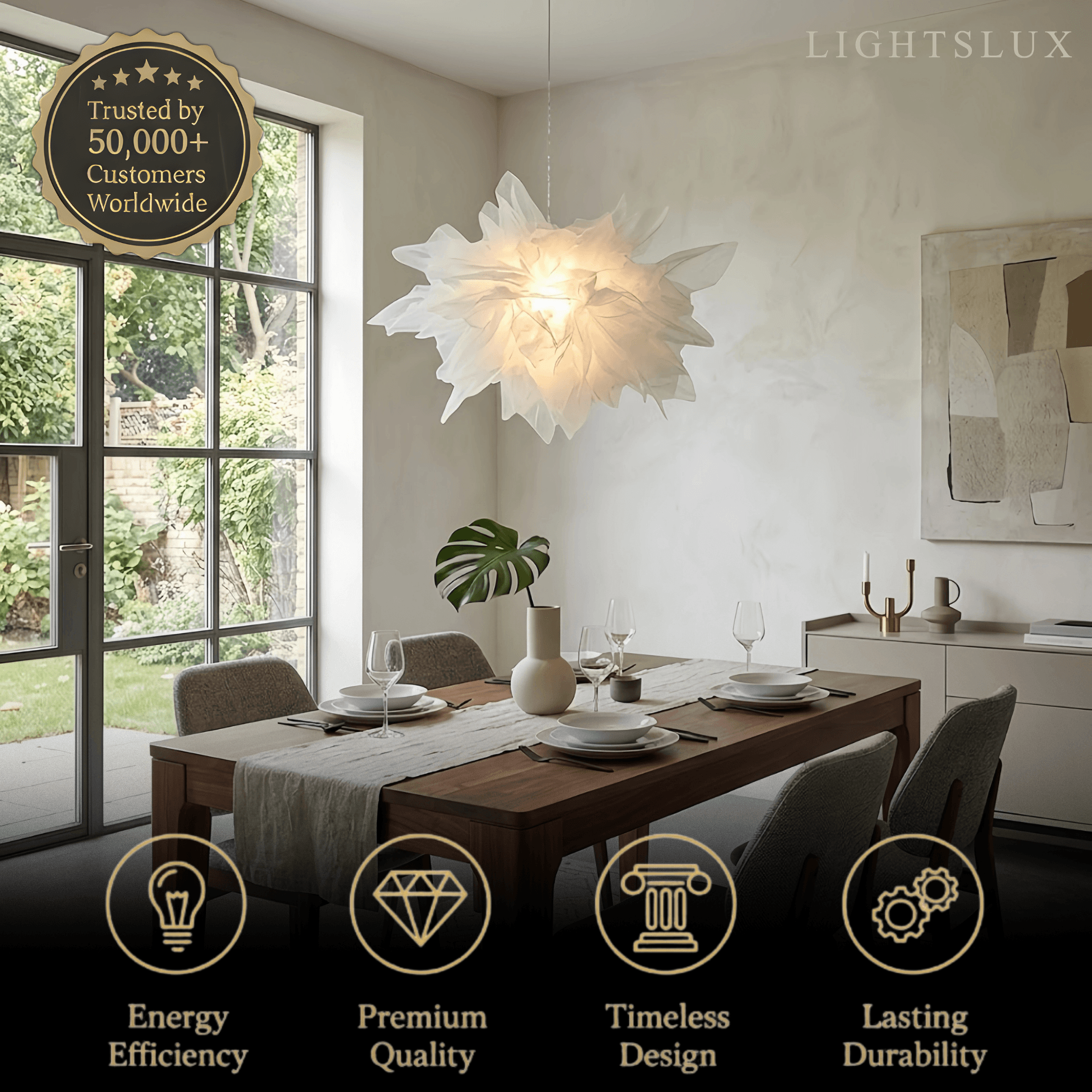 Lunara Art Deco Pendant Light