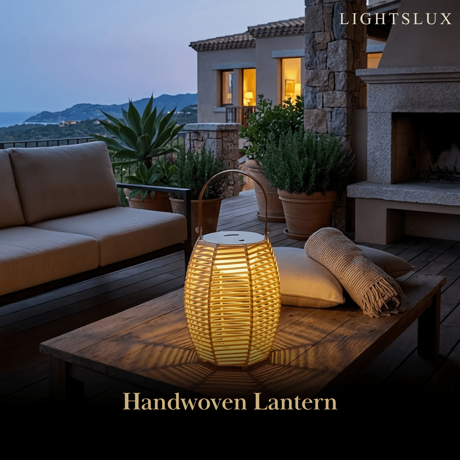 Solara Farmhouse Outdoor Floor Lamp--Die-cast Aluminum for Outdoor