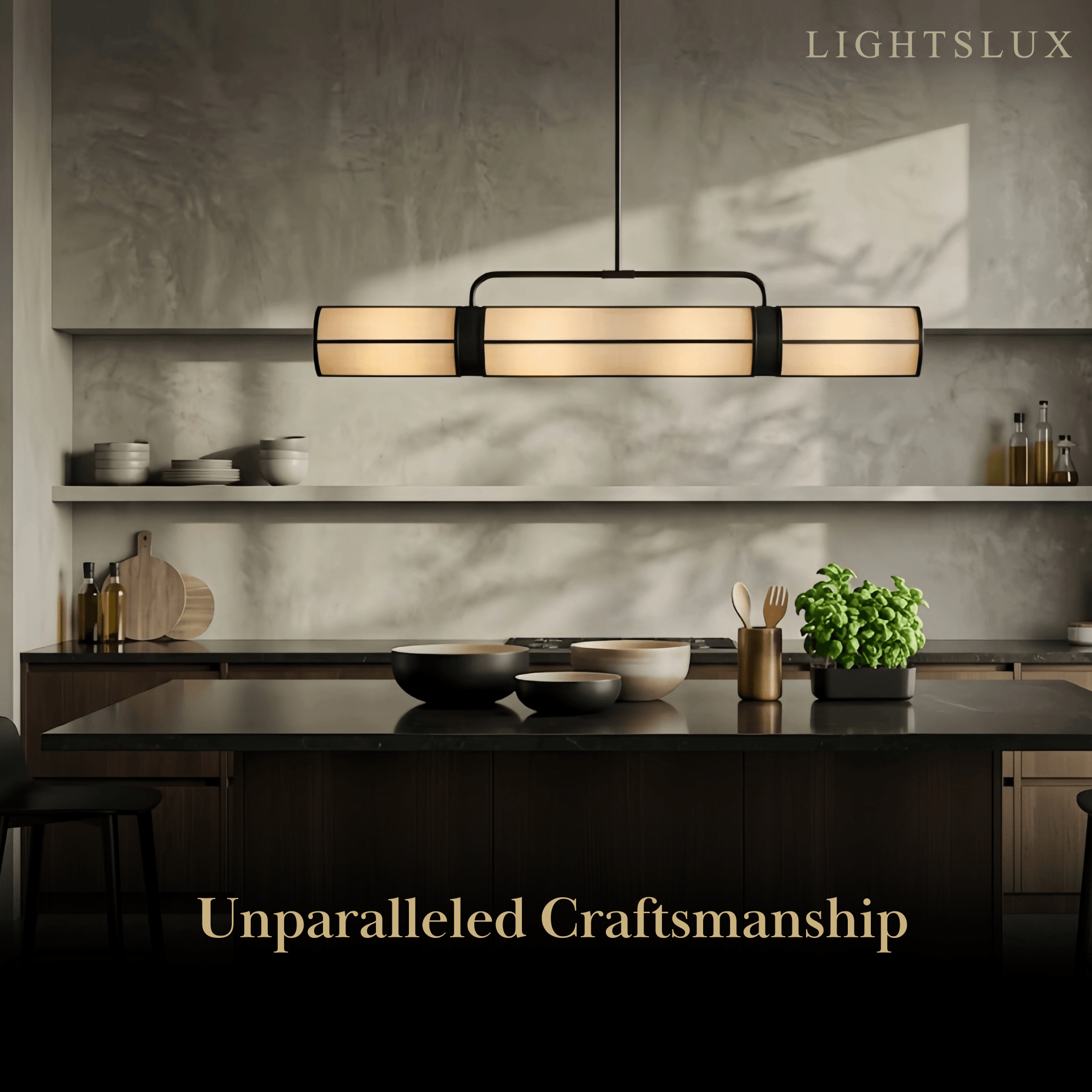Modern Industrial Linear Pendant Light