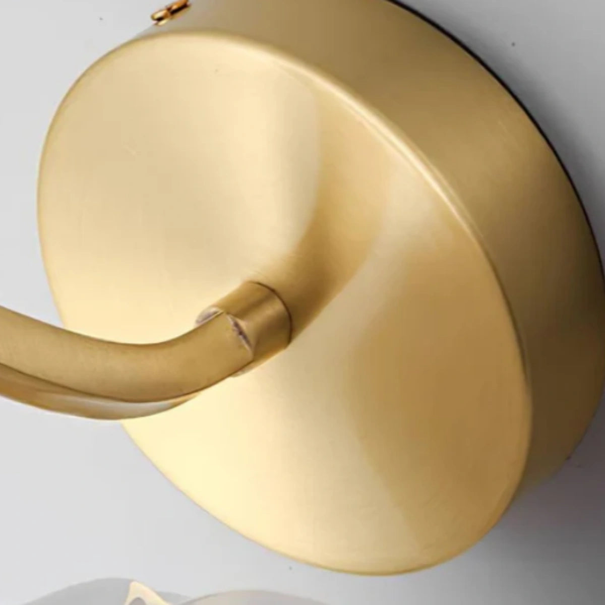 Modern Glass Wall Lamp — Metal Frame