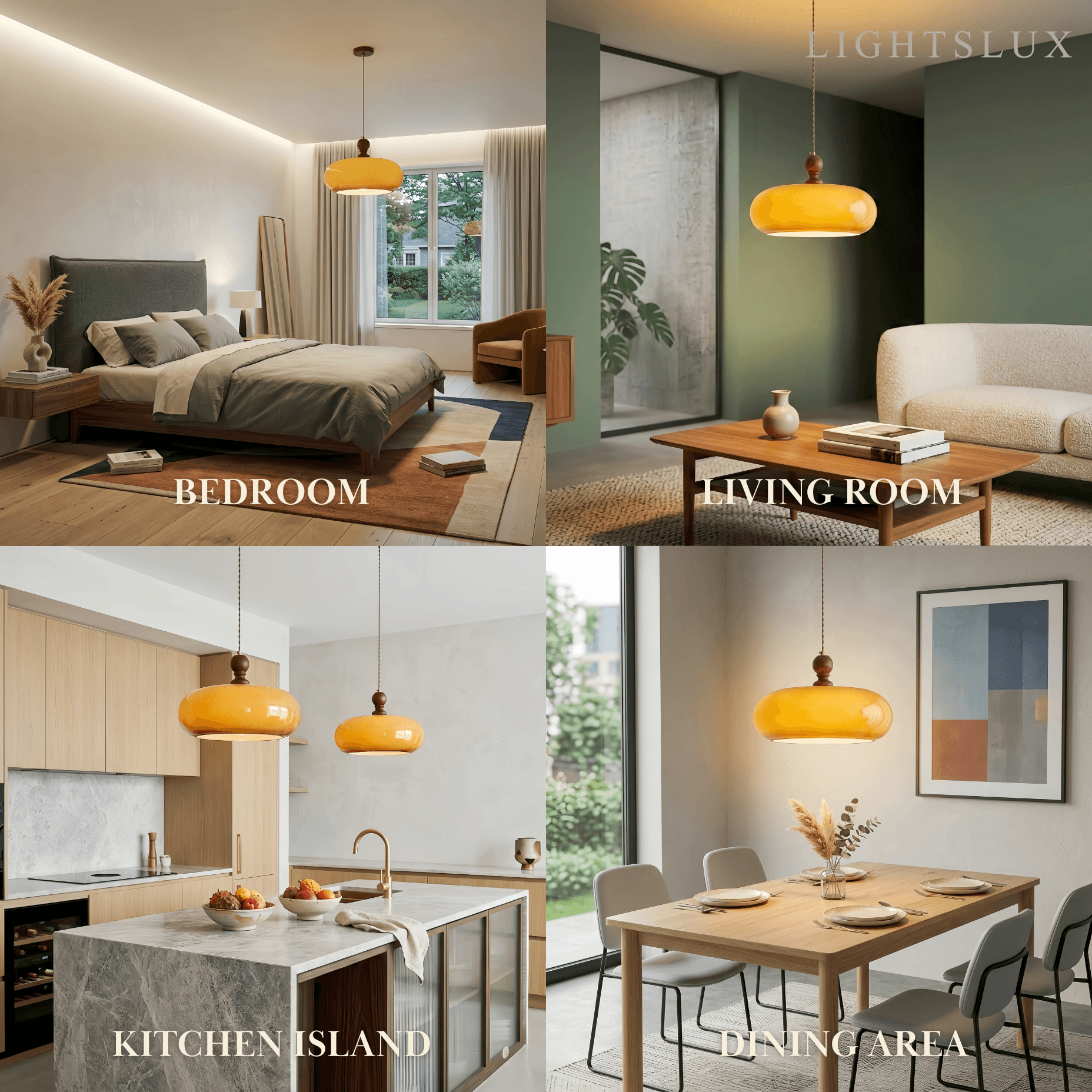 Vetro Classic Glass Pendant Light