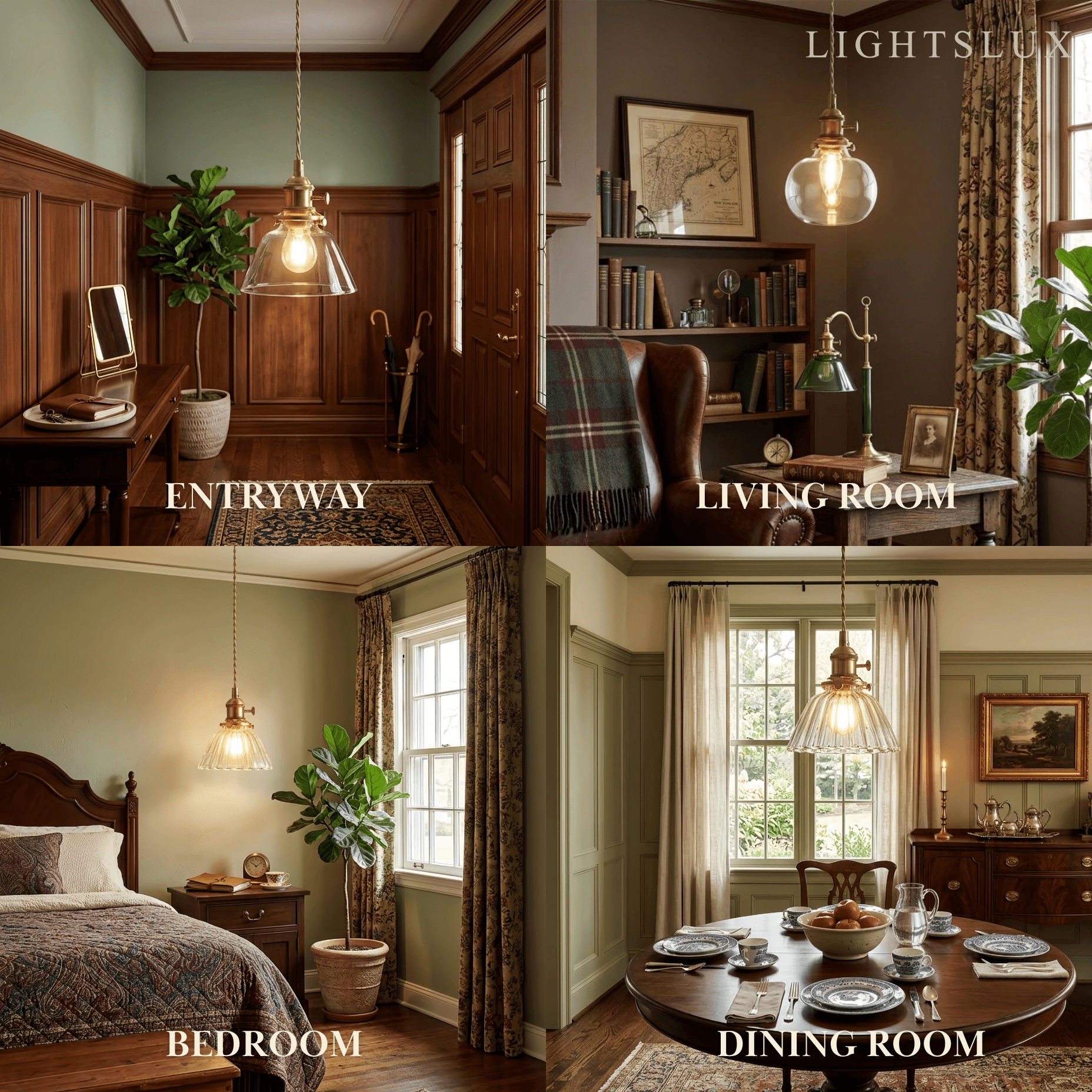 Vivara Vintage Glass Pendant Light