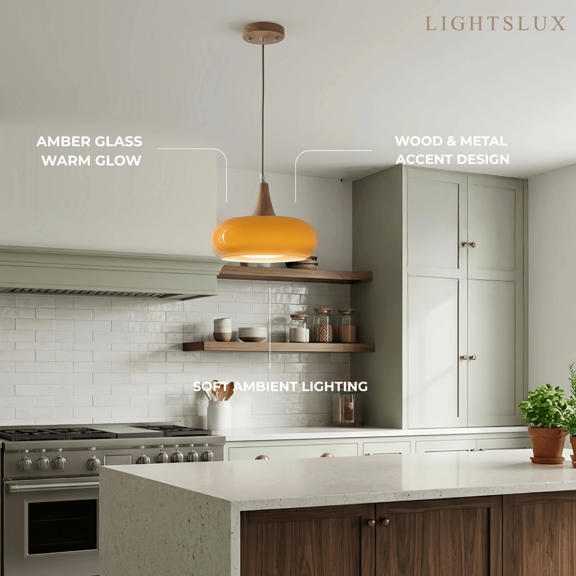 Modern Glass Pendant Light