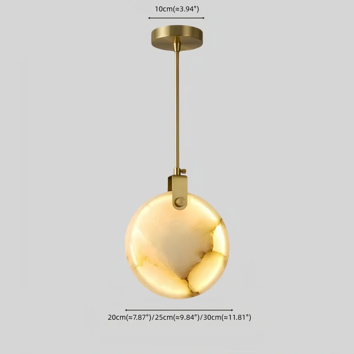 Modern Alabaster Pendant Light