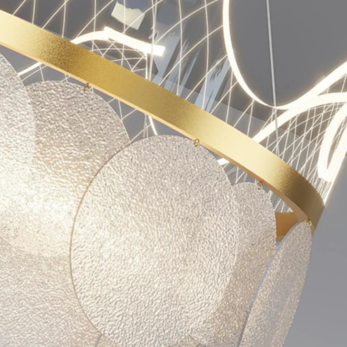 Excelis Modern Gold Chandelier