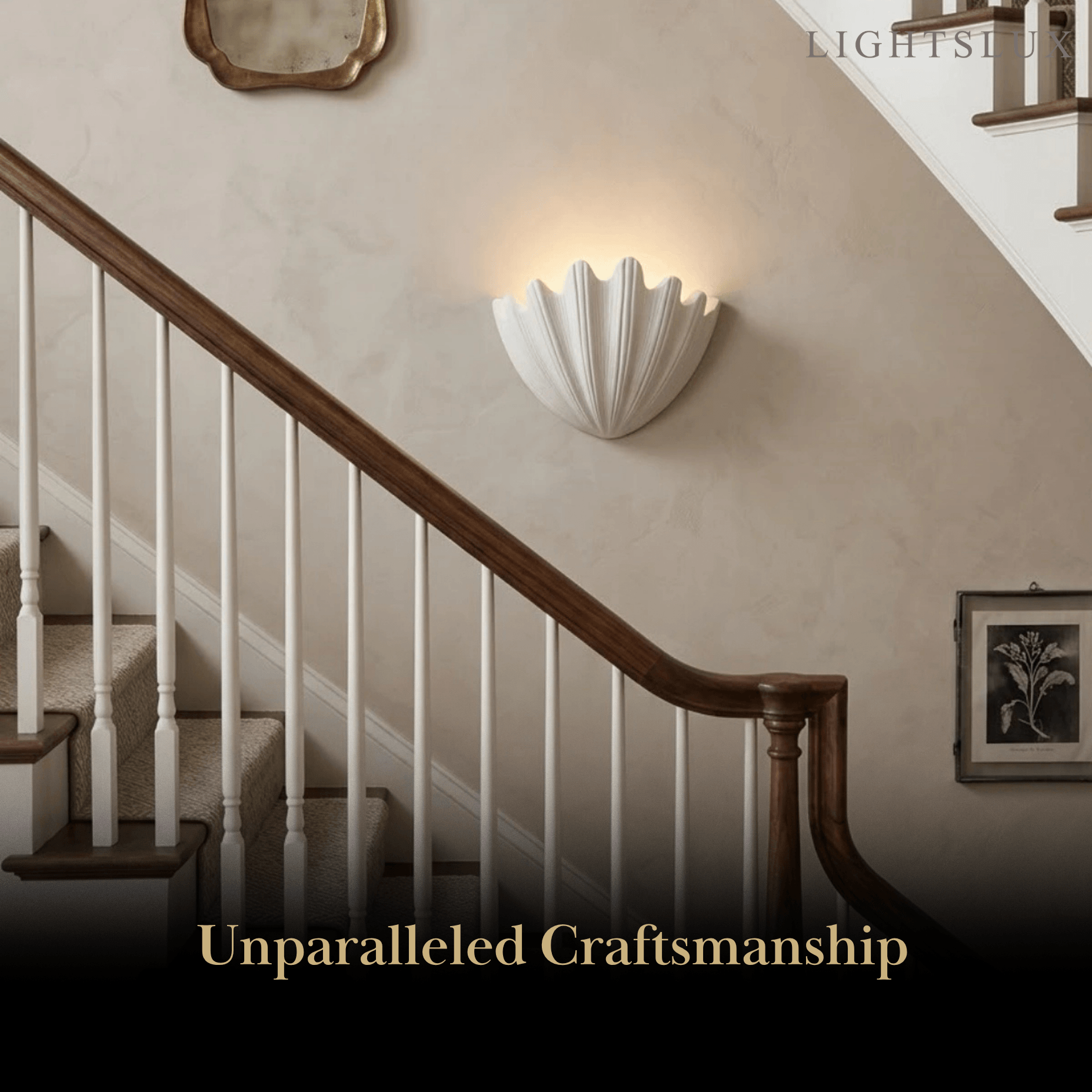 Modern Wall Lamp — Plaster White