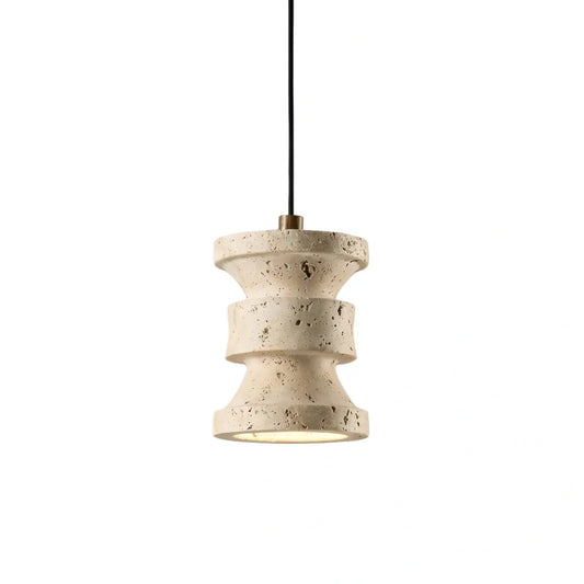 Strata Modern Travertine Pendant Light