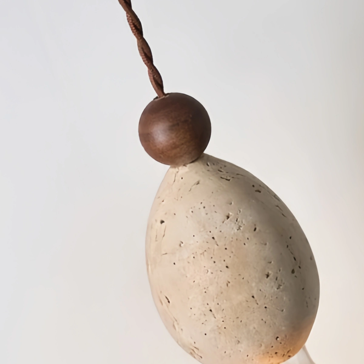 Strata Modern Travertine Pendant Light