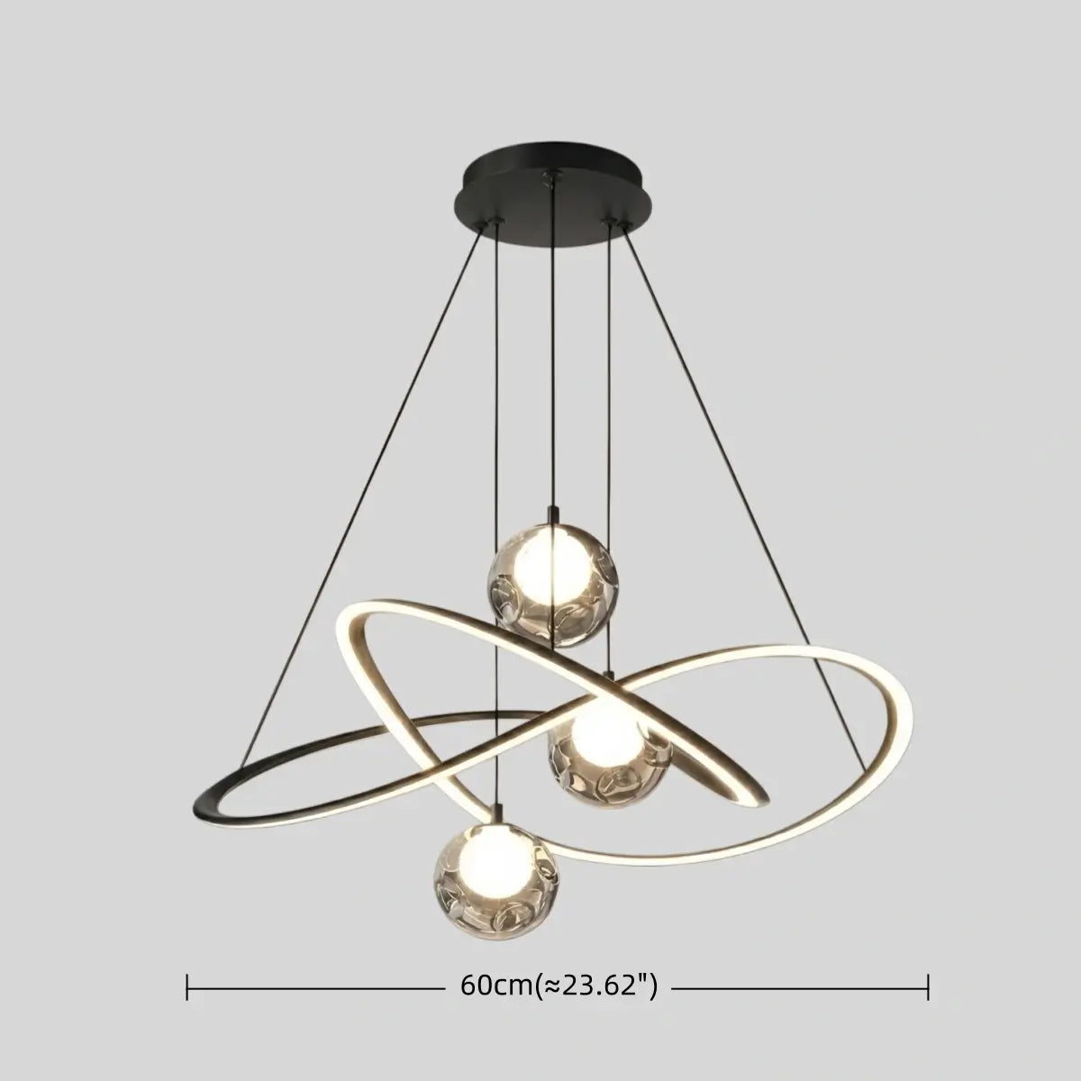 Lunara Minimalist Ring Chandelier