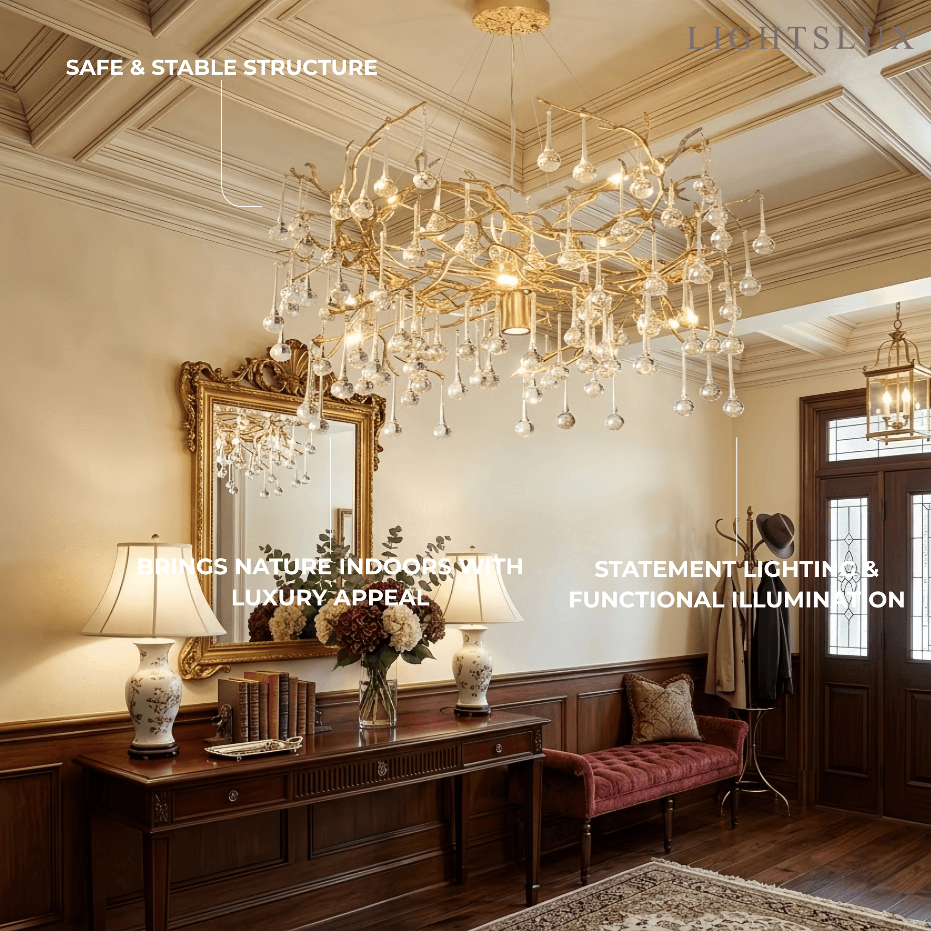 Excelis Luxury Branch Chandelier