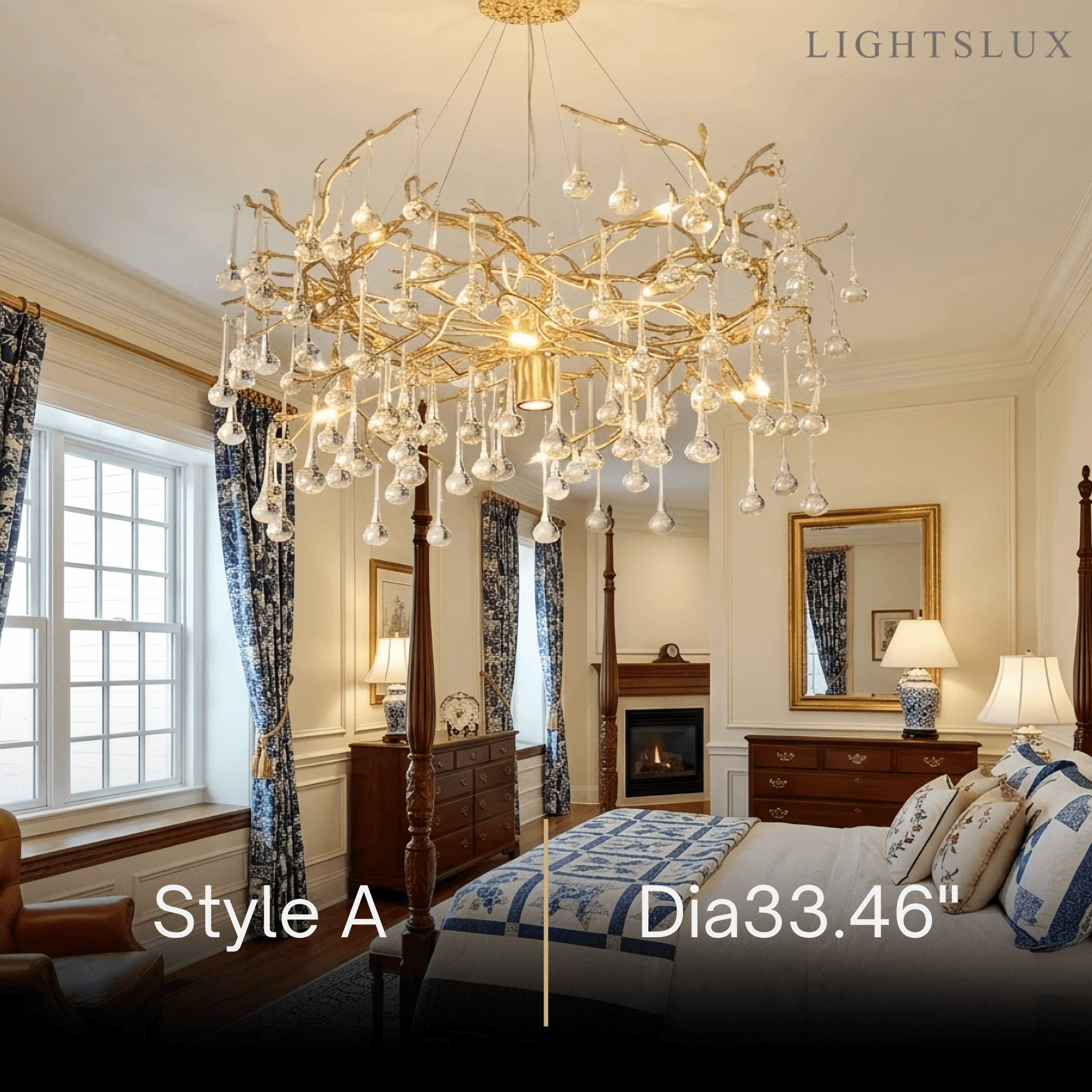 Excelis Luxury Branch Chandelier