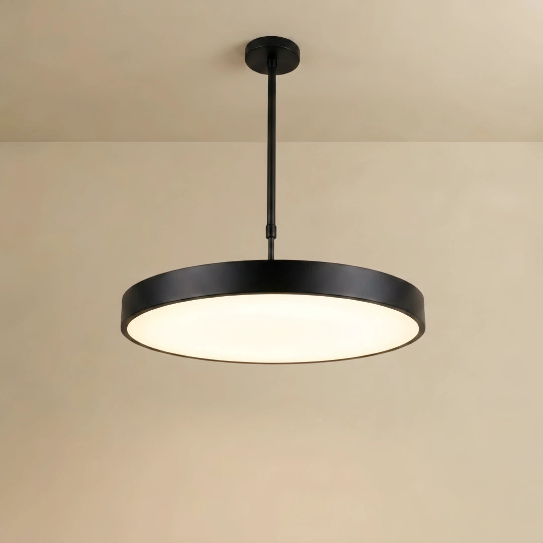 Pendant Light -- Iron Acrylic Black or White for Office
